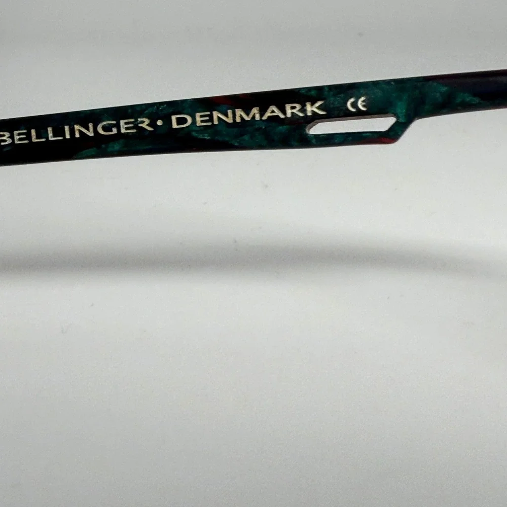 Bellinger Denmark Easy C.236 Eyeglasses Tortoise Teal Rectangle Frames 48-15-135